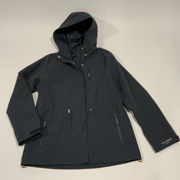 Ilse Jacobsen Sz 8 Blue Rainvision Waterproof Hooded Raincoat Jacket - Picture 5 of 10